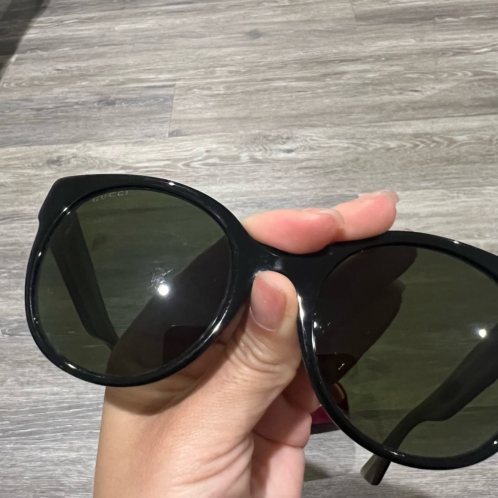 Gucci GG0034SN Glitter Black Women's Sunglasses - Picture 8 of 16